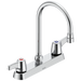 Two Handle 8 In Cast Deck-Mount Faucet
