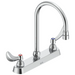 Two Handle 8 In Cast Deck-Mount Faucet