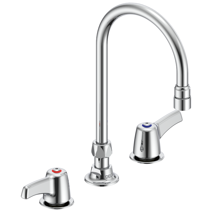 Delta Commercial 27C1 / 27C2: Two Handle 8" Below Deck Mount Faucet