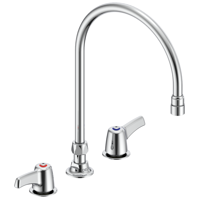 Delta Commercial 27C1 / 27C2: Two Handle 8" Below Deck Mount Faucet