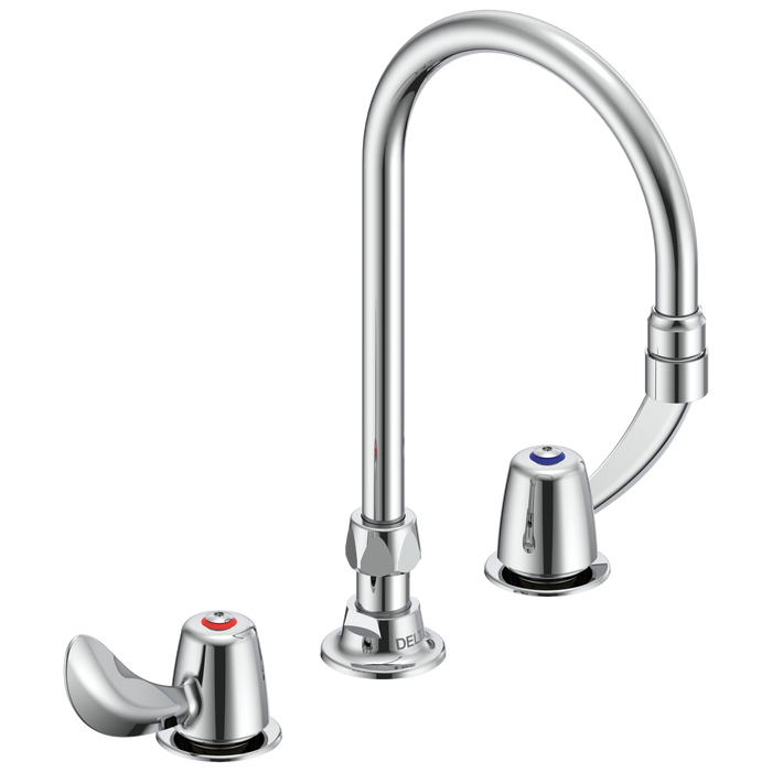 Delta Commercial 27C1 / 27C2: Two Handle 8" Below Deck Mount Faucet