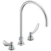 Delta Commercial 27C1 / 27C2: Two Handle 8" Below Deck Mount Faucet