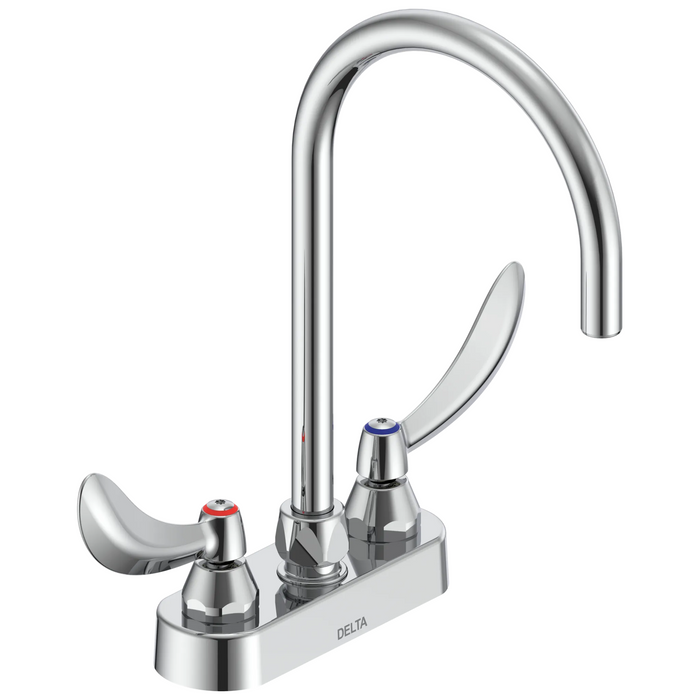 Commercial 27T4 27T4974 Two Handle 4 In Deck-Mount Faucet - Chrome