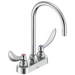 Commercial 27T4 27T4974 Two Handle 4 In Deck-Mount Faucet - Chrome