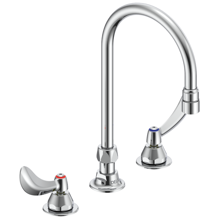 Two Handle 8 In Below Deck-Mount Faucet