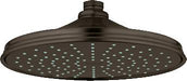 Grohe 28375 Rainshower Rustic 2.5 GPM Rain Wall/Ceiling Mount Bathroom Shower Head One Spray with Dream Spray Technology