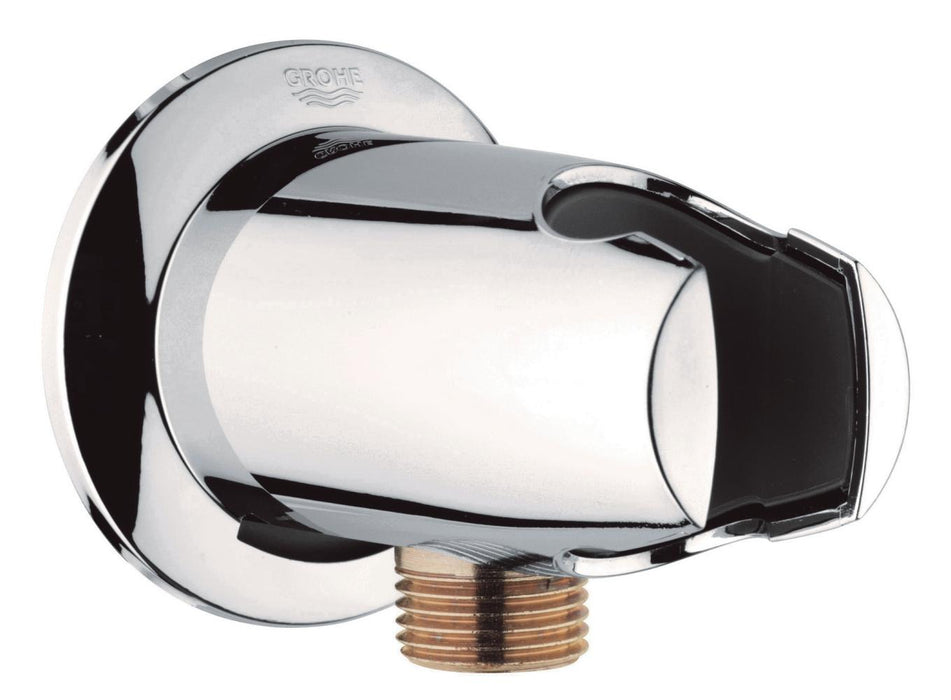 Grohe 28484 Movario Wall Supply Shower Outlet Elbow with Handshower Holder 1/2 Inch Connection