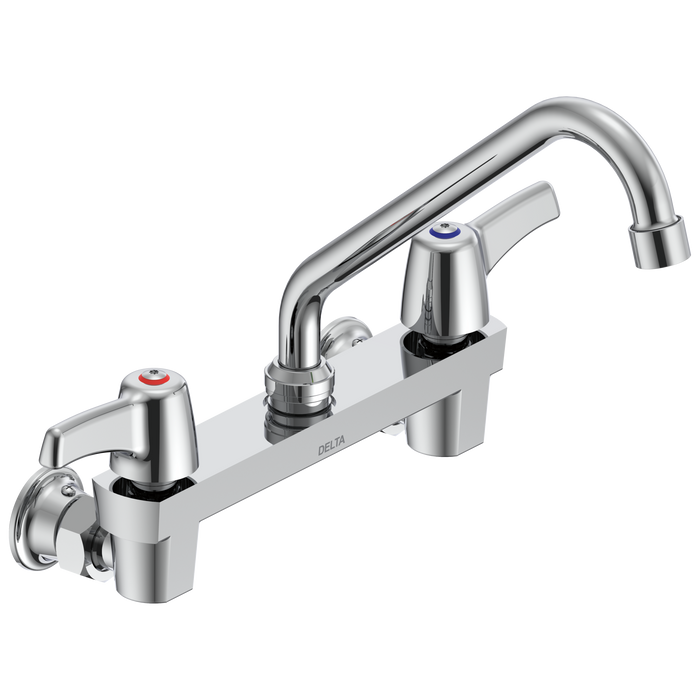 Delta Commercial 28C3 / 28C4 / 28C6: Two Handle 8" Wall Mount Service Sink Faucet