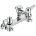 Commercial 28C / T9 28T8083 Two Handle 8 In Wallmount Service Sink Faucet - Chrome