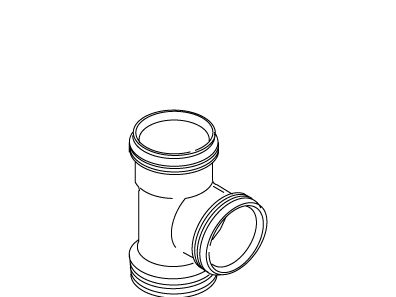 KOHLER K-29073 1 1/2-11 1/2 NP Tee