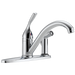 Delta 300-DST Classic Single Handle Kitchen Faucet with Integral Spray