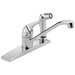 Delta 300LF-WF Classic Single Handle Kitchen Faucet with Integral Spray