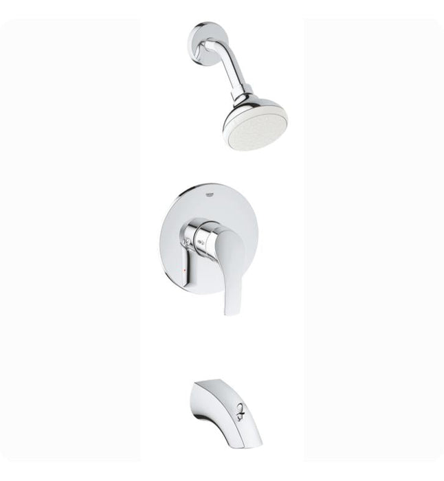 Grohe 3501220A Eurosmart Pressure Balance Valve Bathtub/Shower Combo Faucet