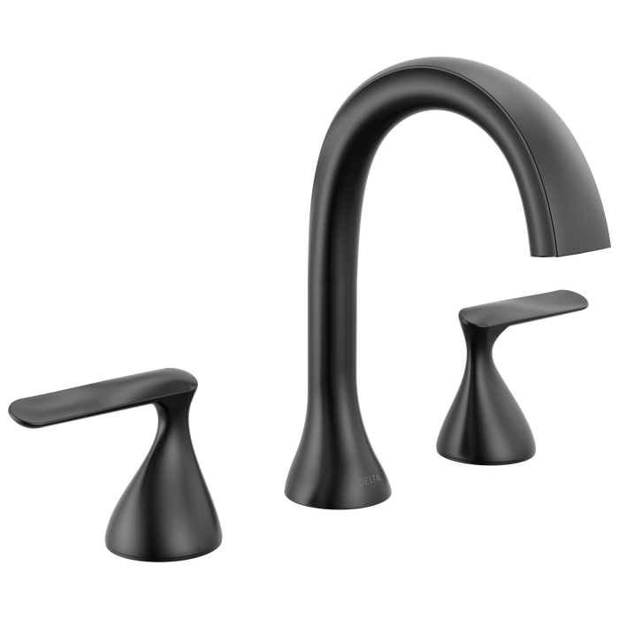 Delta Bonacci 3545 Two Handle Widespread Bathroom Faucet - Matte Black