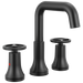 Delta Trinsic 35547 Two Handle Widespread Bathroom Faucet - Matte Black