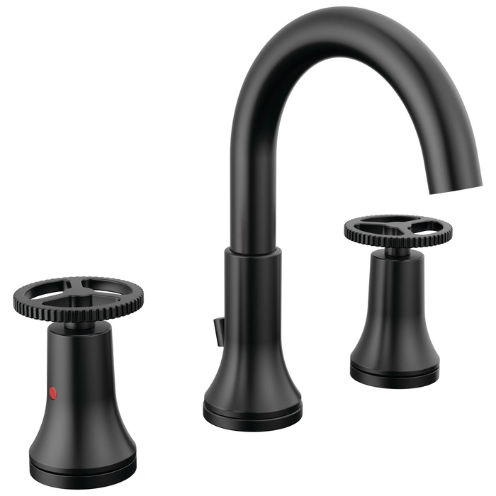 Delta Trinsic 3558 Two Handle Widespread Bathroom Faucet - Matte Black