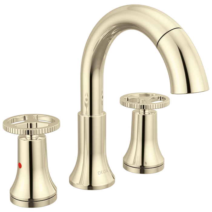 Delta Trinsic 3558 Two Handle Widespread Pull-Down Bathroom Faucet - Polished Nickel