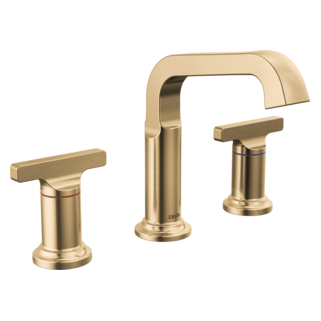 Delta Tetra: Two Handle Widespread Bathroom Faucet