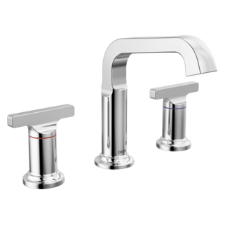 Delta Tetra: Two Handle Widespread Bathroom Faucet
