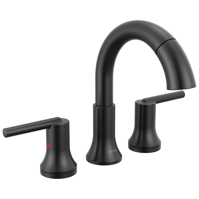 Delta Trinsic 3559 Two Handle Widespread Pull-Down Bathroom Faucet - Matte Black
