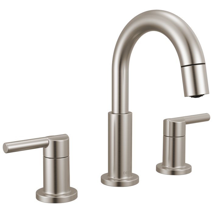 Delta Nicoli 35749LF Two Handle Widespread Pull-Down Bathroom Faucet - Stainless