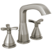 Delta Stryke 357766 Two Handle Widespread Bathroom Faucet - Lumicoat Stainless