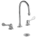 Delta 3579LF-WFHDF Commercial Widespread Bathroom Faucet - Free Grid Strainer