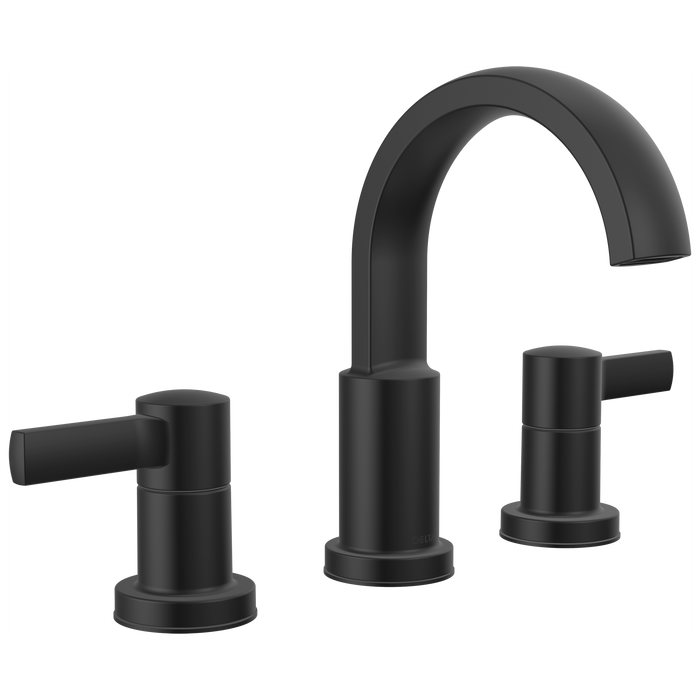 Delta Albion 35855LF Two Handle Widespread Bathroom Faucet - Matte Black