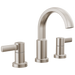 Delta Albion 35855LF Two Handle Widespread Bathroom Faucet - Spotshield Brushed Nickel