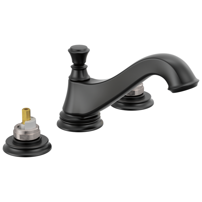 Delta Cassidy Two Handle Widespread Bathroom Faucet Low Arc Spou