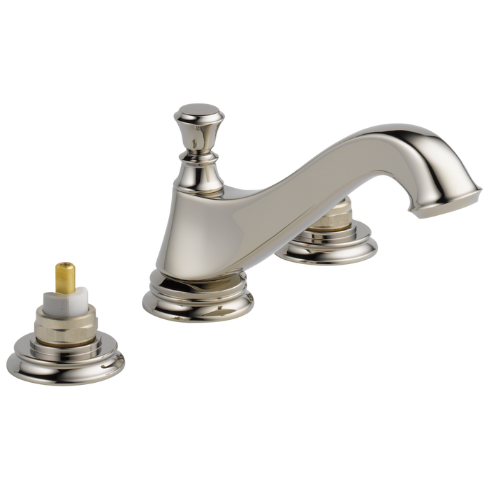 Delta 3595LF-MPU-LHP Cassidy Two Handle Widespread Lavatory Faucet - Low Arc Spout - Less Handles