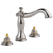 Delta 3597LF-MPU-LHP Cassidy Two Handle Widespread Lavatory Faucet - Less Handles