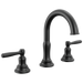 Delta Roe 35985LF Two Handle Widespread Bathroom Faucet - Matte Black