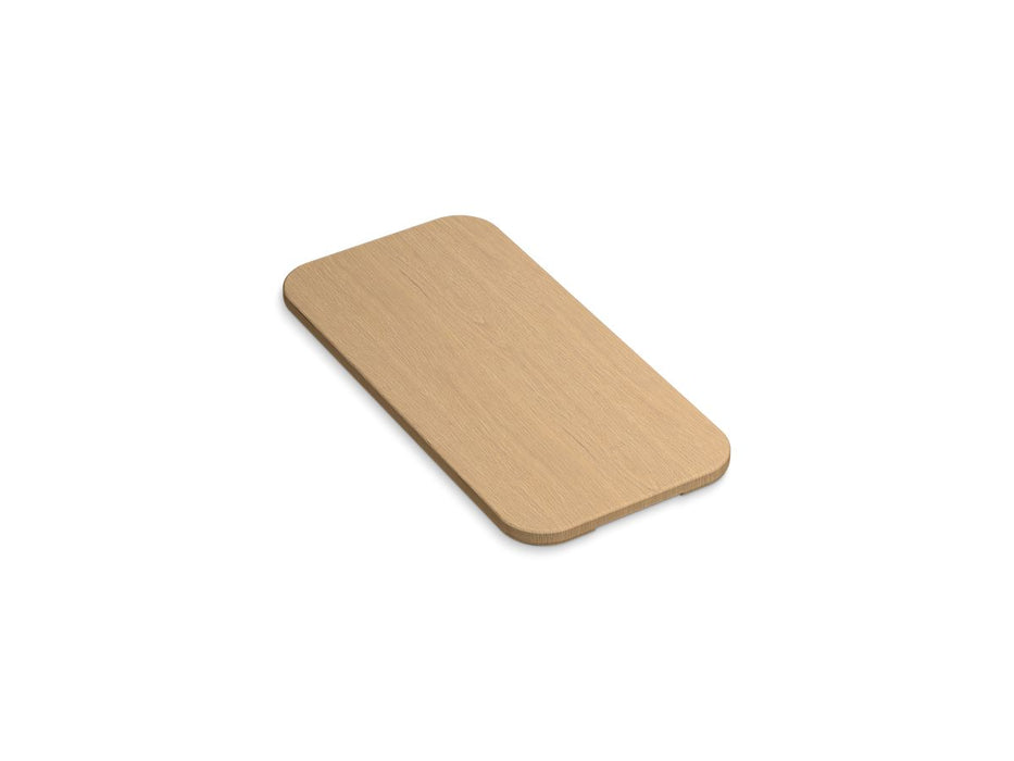 KOHLER K-36793 White Oak Cutting Board for Audrine Farmhouse Workstation Kitchen Sink - angled product view