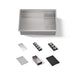 KOHLER K-37911-PAP Synthos 27-3/4" Undermount Single-bowl Workstation Kitchen Sink - angled product view