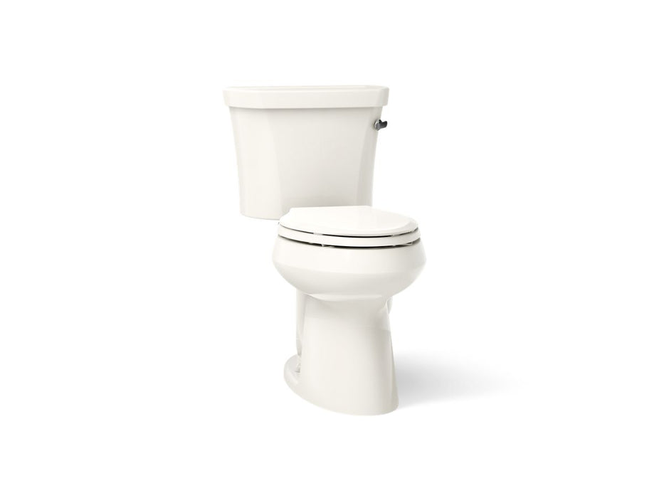 KOHLER K-3949-RZ Highline Two-piece Elongated Toilet, 1.28 GPF - angled product view