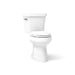 KOHLER K-3999-U Highline Two-piece Elongated Toilet, 1.28 GPF - angled product view