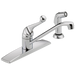 Delta 400LF-WF Classic Single Handle Kitchen Faucet with Spray