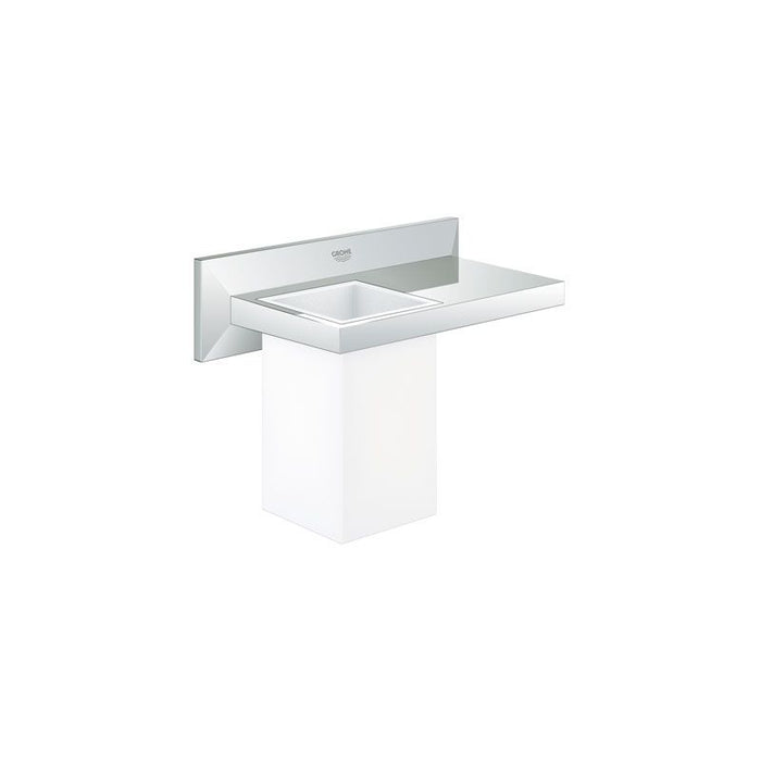 Grohe 40503000 Allure Brilliant Toothbrush Holder Wall Mount with Shelf