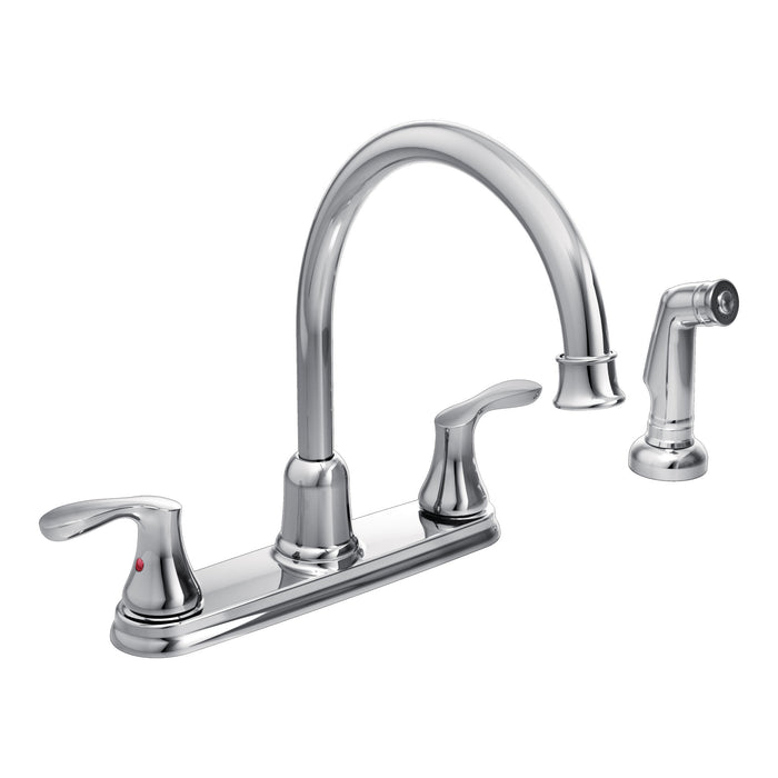 Moen Cornerstone 40619 Two-Handle High Arc Kitchen Faucet