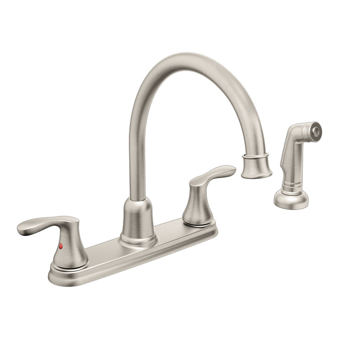 Moen Cornerstone 40619 Two-Handle High Arc Kitchen Faucet
