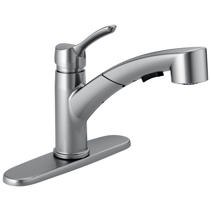 Delta 4140-DST Collins Single Handle Pull-out Kitchen Faucet
