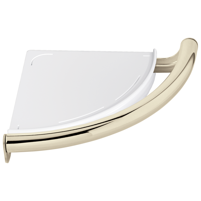 Contemporary Corner Shelf with Assist Bar