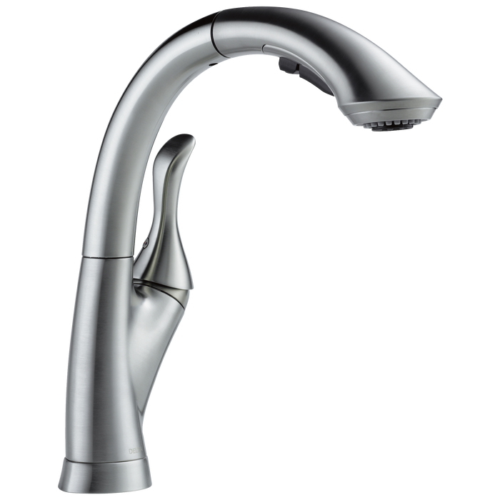 Delta 4153-DST Linden Single Handle Pull-out Kitchen Faucet