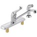 Delta 420LF Classic Single Handle Kitchen Faucet with Spray