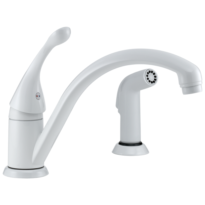 Delta 441-DST Classic Single Handle Kitchen Faucet with Spray