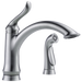Delta 4453-DST Linden Single Handle Kitchen Faucet with Spray