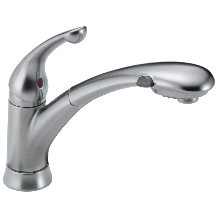 Delta Signature Pullouts 470 Single Handle Pull-Out Kitchen Faucet - Arctic Stainless
