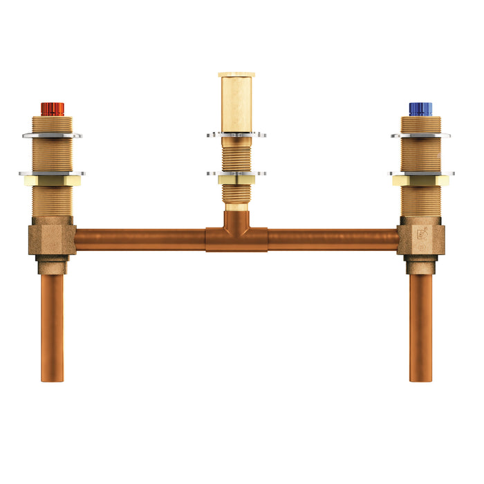 Moen M-Pact 4796 Two handle roman tub valve 10" center 1/2" CC connection