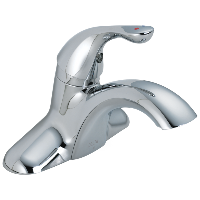 Delta 501LF-HDF Center Set Bathroom Faucet with Diamond Seal Technology